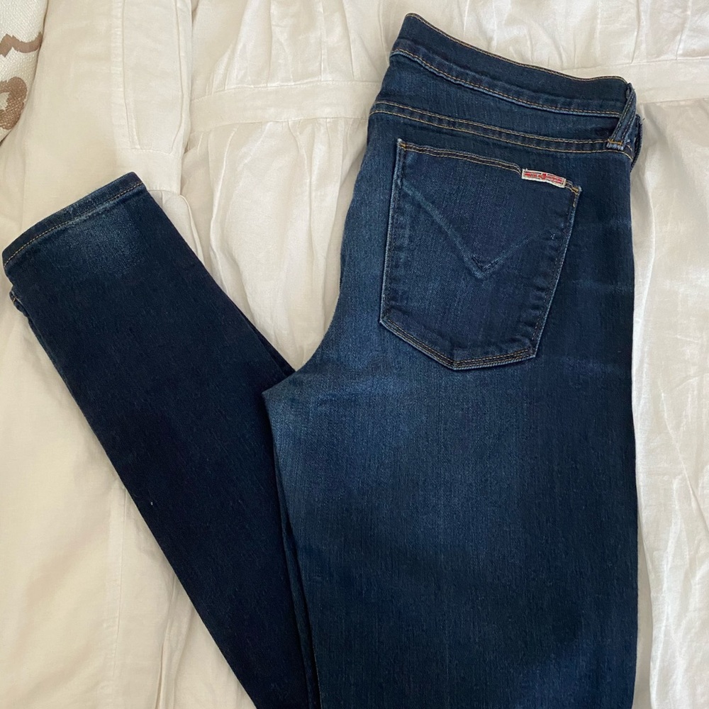 Hudson Dark Wash Pencil/Skinny Jeans
